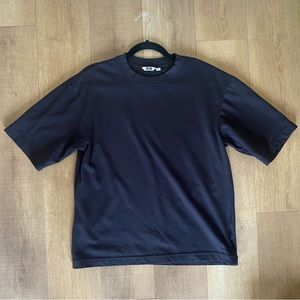 Mens Black Uniqlo Oversized T-shirt
